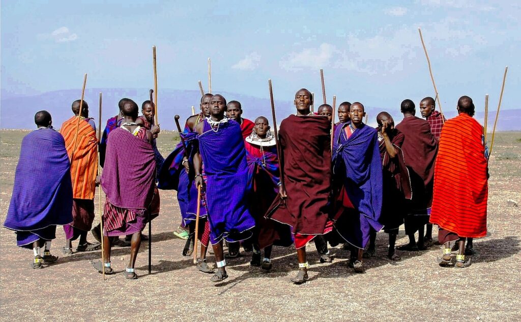 masai village men